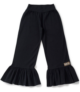 euc Matilda Jane gray Character counts knit ruffle pants euc Matilda Jane gray Character counts knit ruffle pants