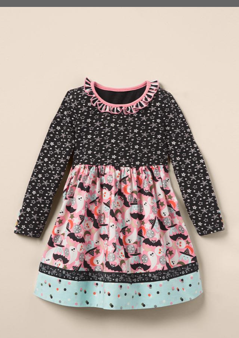 Halloween Fun Mixed Print Dress, size 6 by Matilda Jane Clothing Halloween Fun Mixed Print Dress, size 6 by Matilda Jane Clothing