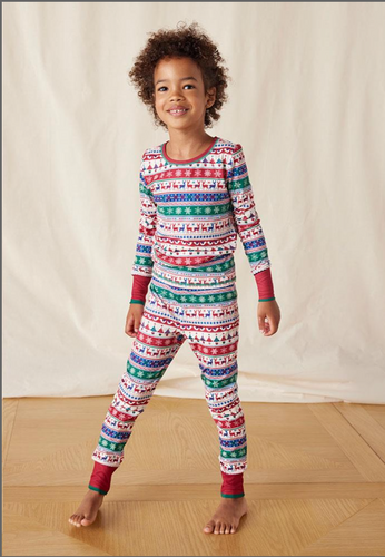 Merry & Bright Fair Isle Pajama Set, Size 4 by Matilda Jane Clothing