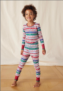 Merry & Bright Fair Isle Pajama Set, Size 4 by Matilda Jane Clothing