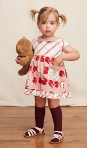 Apple Mix Print Dress, Size 18-24 Months by Matilda Jane Clothing