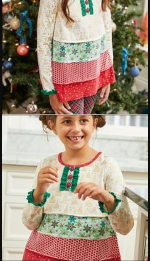 Christmas Tree Tunic, size 10 435 tween Collection by Matilda Jane