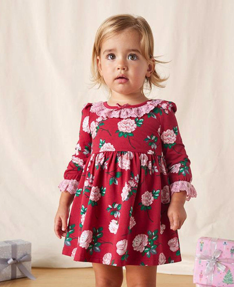 Rosebud Floral Lap Dress, Size 4 by Matilda Jane Clothing Rosebud Floral Lap Dress, Size 4 by Matilda Jane Clothing